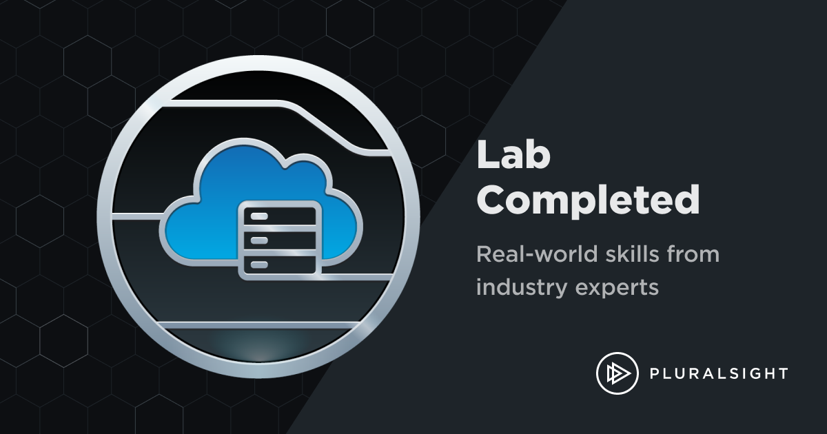 Badge Unlocked Pluralsight