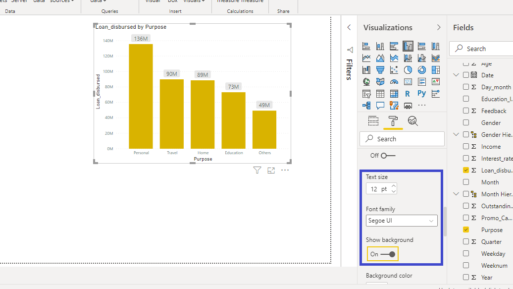 excel treemap chart change background to another chart