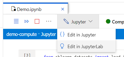 Edit in JupyterLab