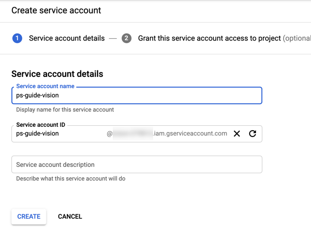 service account name