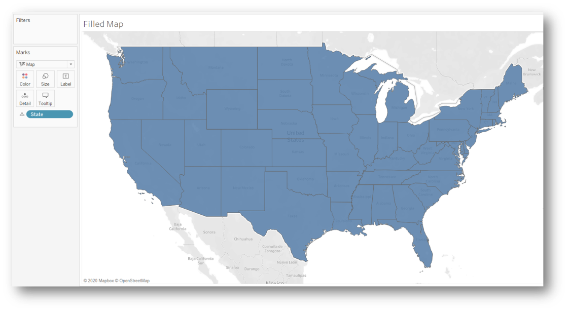 Build Filled Maps in Tableau | Pluralsight