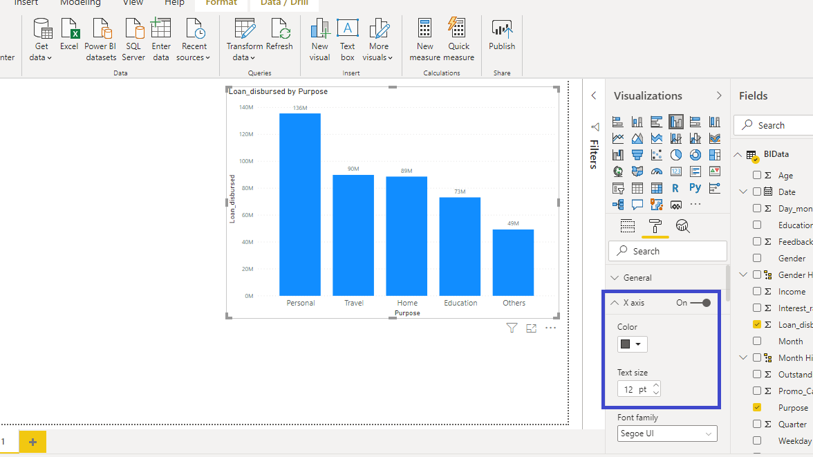 Build Bar and Column Charts in Power BI Desktop