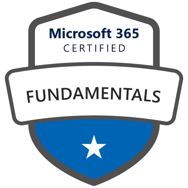 Microsoft 365 Fundamentals Certified Badge Image